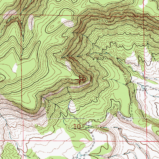 Topographic Map of T Claims, NM