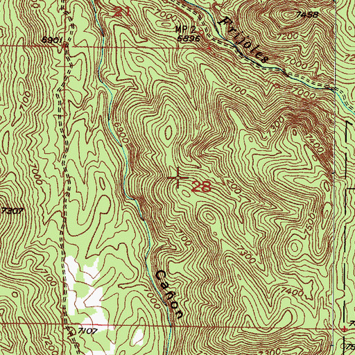 Topographic Map of Cundiyo, NM