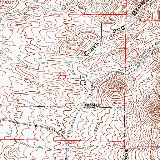 Topographic Map of Excelsior, NM