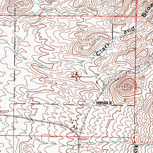 Topographic Map of Chippewa Lode, NM