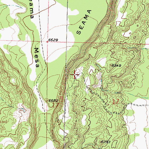 Topographic Map of Paraje, NM