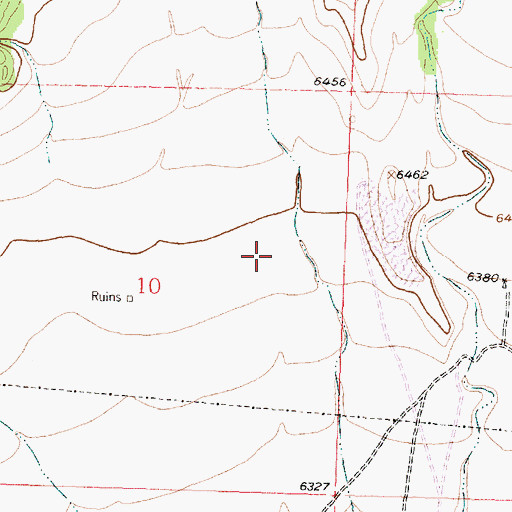 Topographic Map of Basalt Quarry, NM