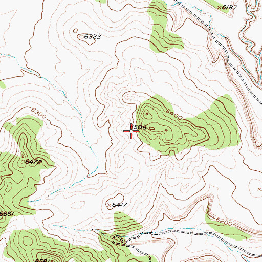Topographic Map of L Bar Mine, NM