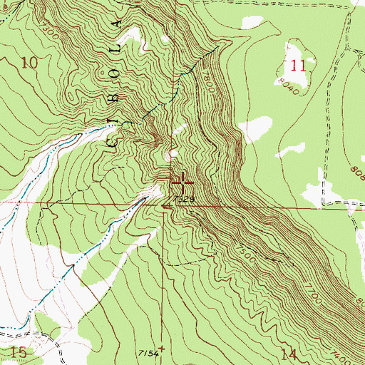 Topographic Map of Taffy, NM