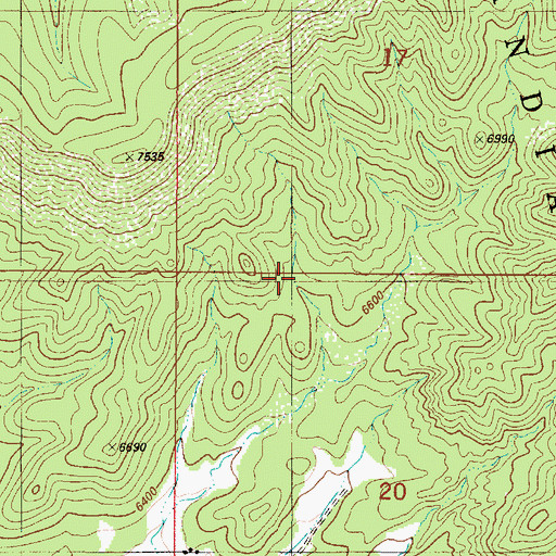 Topographic Map of Mescalero Magnetite-Hematite, NM