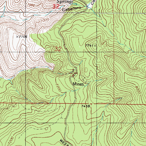 Topographic Map of Ady, NM