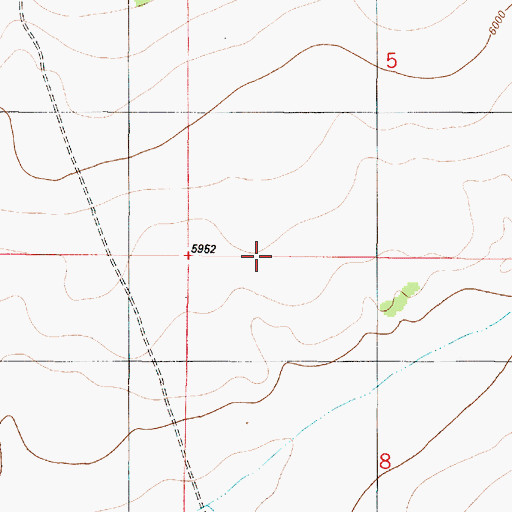 Topographic Map of Big Bear, NM