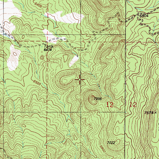 Topographic Map of Clarita, NM