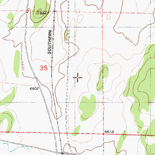 Topographic Map of Consolidated Number Three, NM