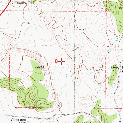 Topographic Map of Contact, NM