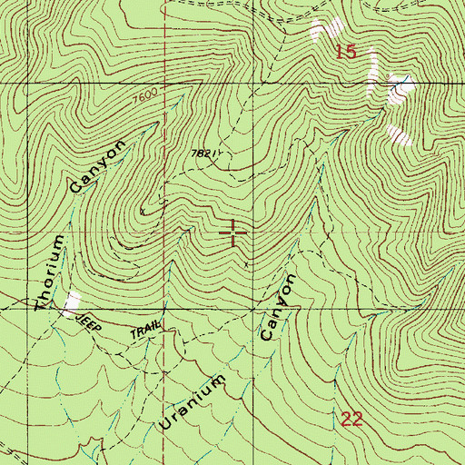 Topographic Map of Drunzer Prospect, NM