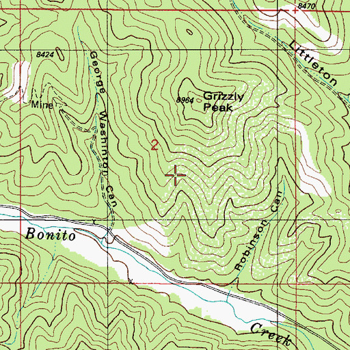 Topographic Map of Old Chinaman, NM