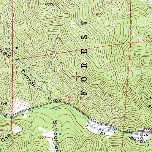 Topographic Map of Oso Claim, NM