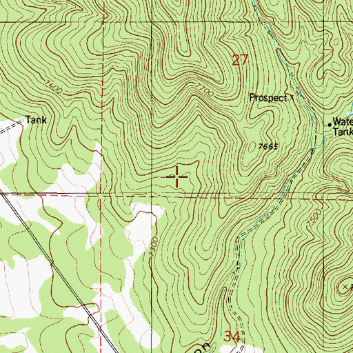 Topographic Map of Pride Number Two, NM