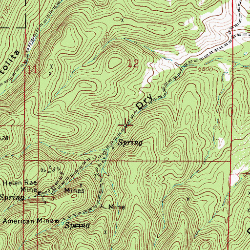 Topographic Map of Schaenna, NM