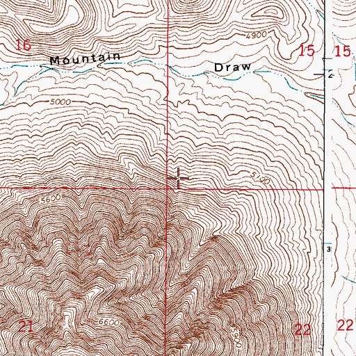 Topographic Map of Cornudas Mountain Prospect, NM