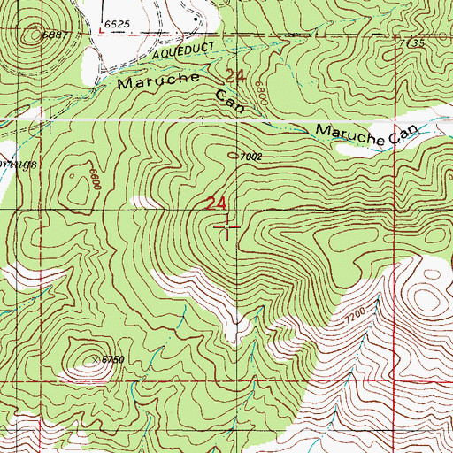 Topographic Map of Luz Prospects, NM