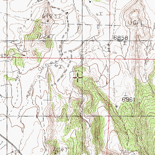 Topographic Map of Lumberton Prospect, NM