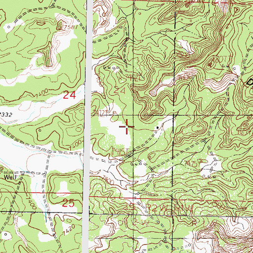 Topographic Map of Young Prospect, NM