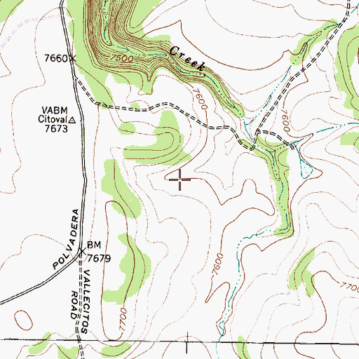 Topographic Map of White Deposit, NM