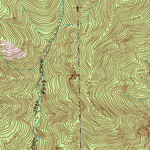 Topographic Map of Thunderhead Workings, NM