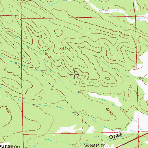 Topographic Map of S.U. Canyon Sand and Gravel Prospect, NM