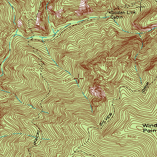 Topographic Map of Western Big Dry Creek Property, NM