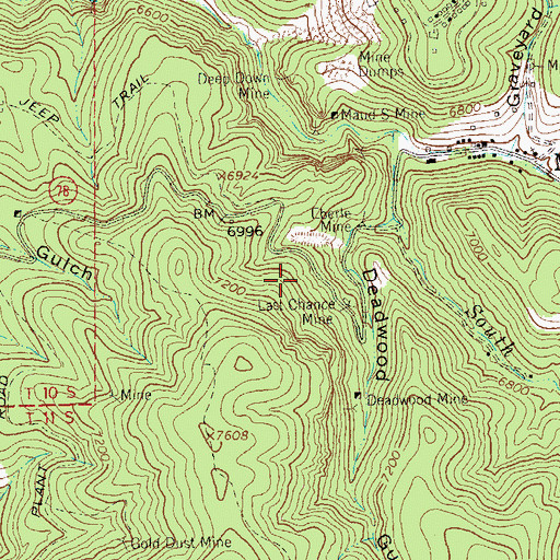Topographic Map of Anna E. Group, NM