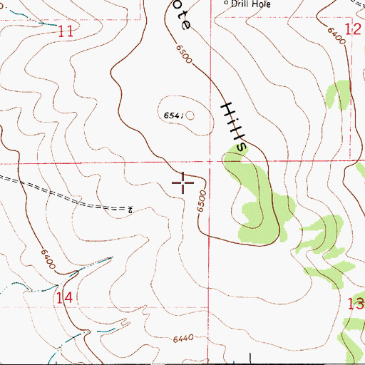 Topographic Map of Fulton 1 Santa Fe, NM