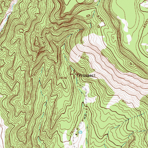Topographic Map of John Hays Mine, NM