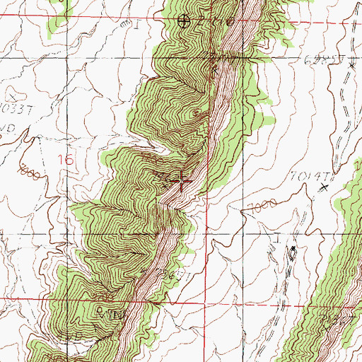 Topographic Map of Roybal Lease Mine, NM