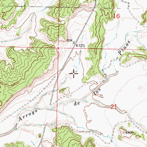 Topographic Map of La Ventana, NM