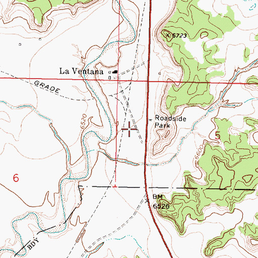 Topographic Map of Rio Puerco Mine, NM
