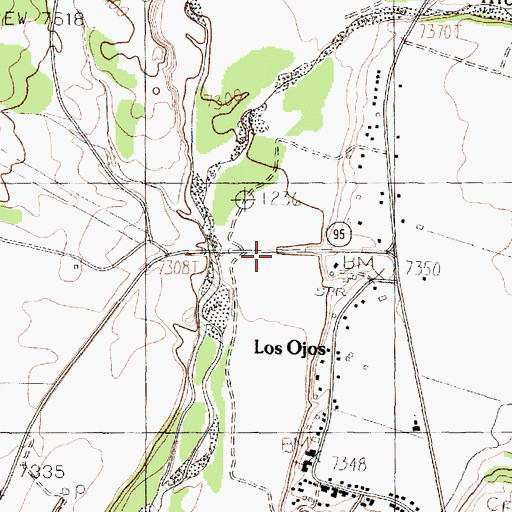 Topographic Map of B-01294 Pit, NM