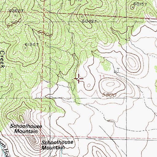 Topographic Map of Blue Bell Number Two, NM