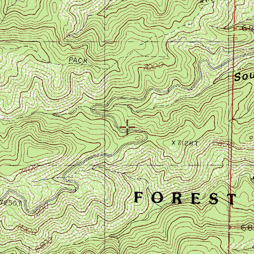 Topographic Map of Wagon Wheel and Prospect, NM