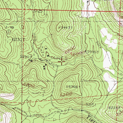 Topographic Map of Silver Top, NM