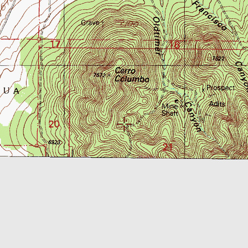 Topographic Map of New Mexico, NM