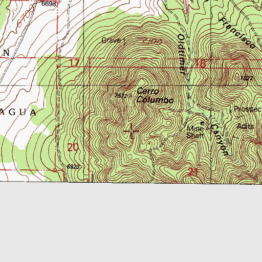 Topographic Map of New Years, NM