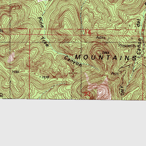 Topographic Map of Jamison, NM
