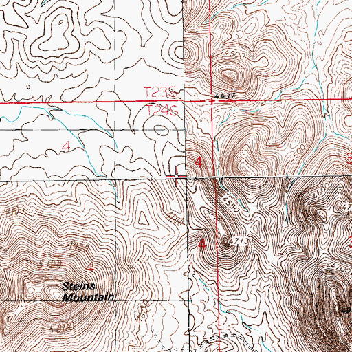 Topographic Map of Mayflower Prospect, NM