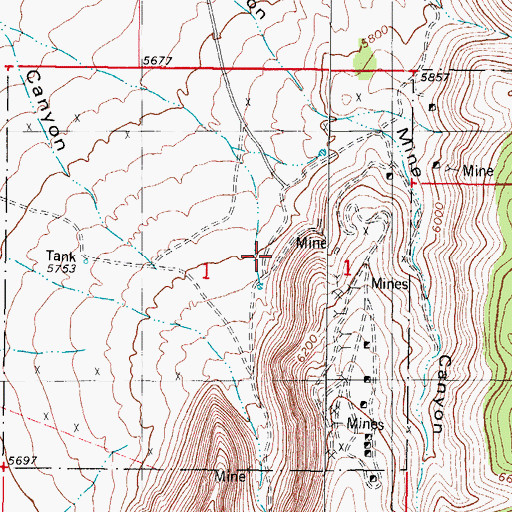 Topographic Map of Farris Pit Number 1, NM