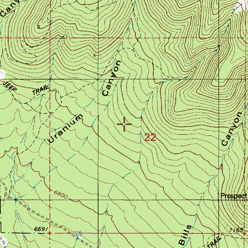 Topographic Map of Abo, NM