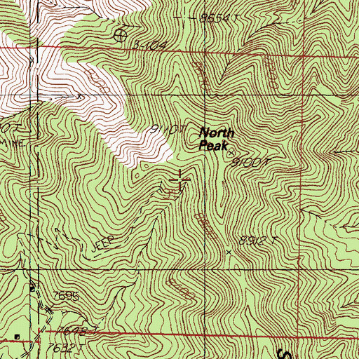 Topographic Map of Stonewall, NM