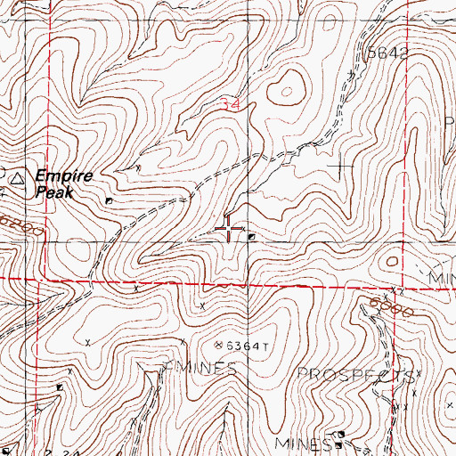 Topographic Map of Eighty-Five Mine, NM