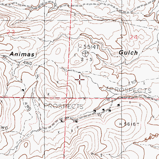 Topographic Map of Freidberg, NM