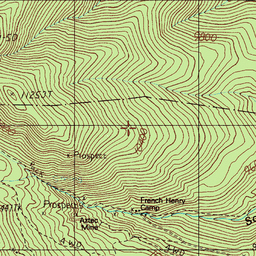 Topographic Map of Guerrilla, NM