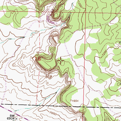Topographic Map of Palo Verde Group, NM