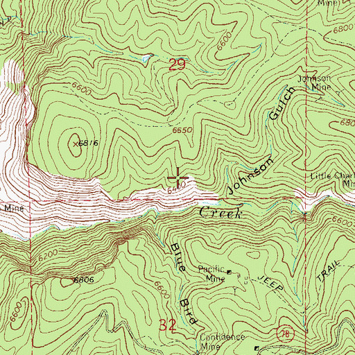 Topographic Map of North Alpine Lode, NM