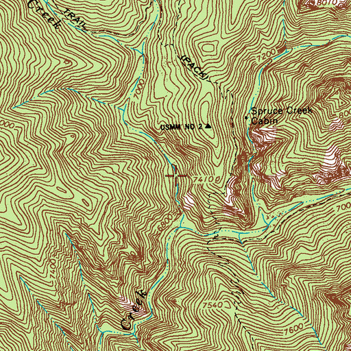 Topographic Map of Quartz Number One Prospect, NM
